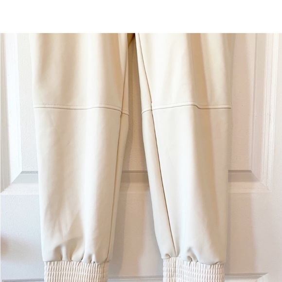 ZARA Power Stretch Cream Utility Jogger Pants - Picture 6 of 12